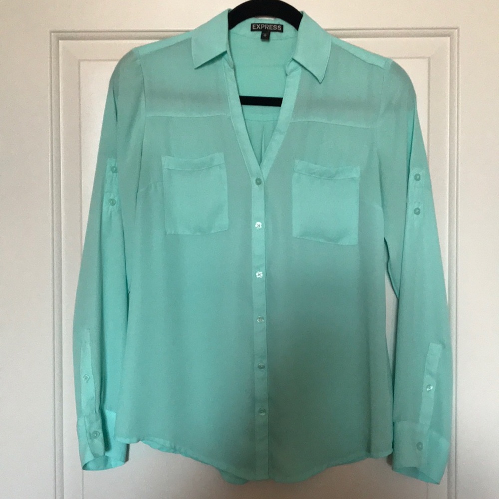 Express Button Down Blouse